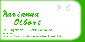 marianna olbort business card